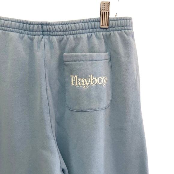 Playboy x PacSun Blue Sweatpants Joggers Size Small 722G - Picture 4 of 10